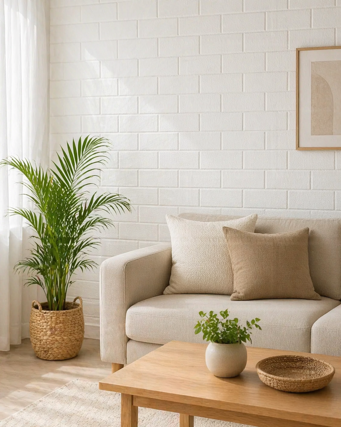 PACK x5 Placas 3D Simil Ladrillo Blanco